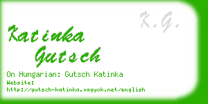 katinka gutsch business card